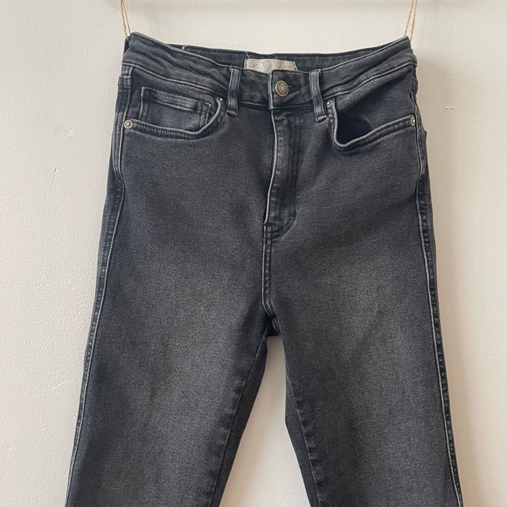 Free People x We the free Raw Hem Grey skinny Jeans high rise